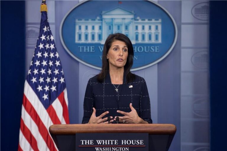 Američka veleposlanica u Ujedinjenim narodima Nikki Haley