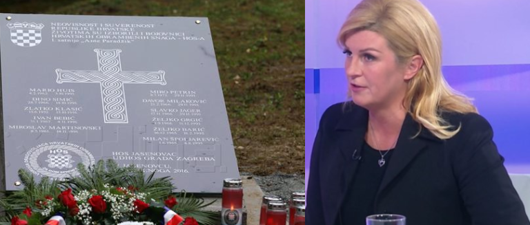 Predsjednica Grabar-Kitarović: pozdrav “Za dom spremni” kompromitiran i kao takav neprihvatljiv?!…