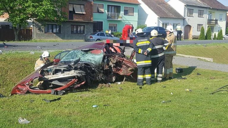 LUŽANI: U stravičnom sudaru poginuo vozač… Od auta nije ostalo ništa…VIDEO…