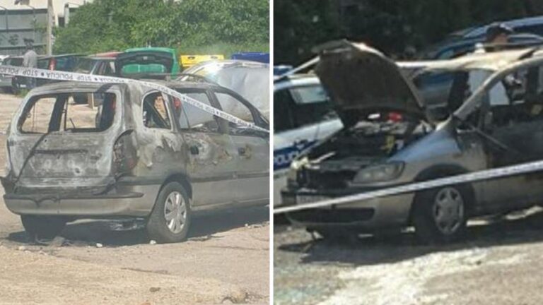 FOTO U Splitu su usred noći zapalili auto inspektoru krim policije