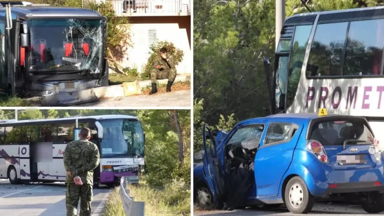 U stravičnom sudaru dva busa i osobnog auta, šest vojnika HV-e ozlijeđeno, umrla žena…