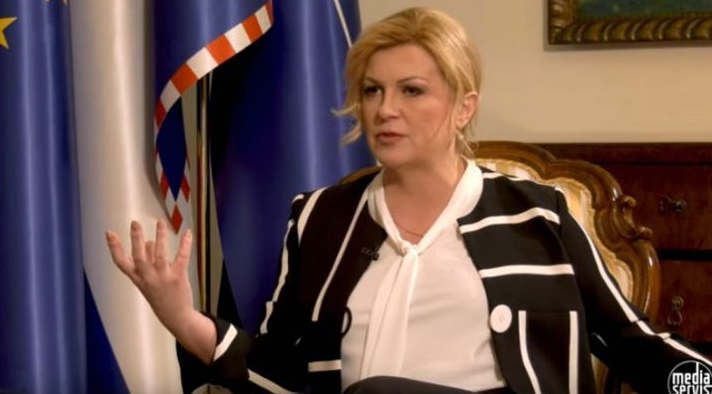 VIDEO Predsjednica Grabar Kitarović napadački: Iza nekih predsjedničkih kandidata stoje kriminalne skupine…Bandiću ću nositi kolače ako ga osude i zatvore…