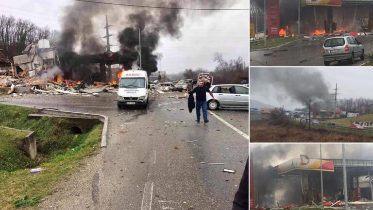 FOTO-VIDEO Svjedok: Auto je na benzinskoj udario u plinovod, počele su eksplozije, svi su bježali…