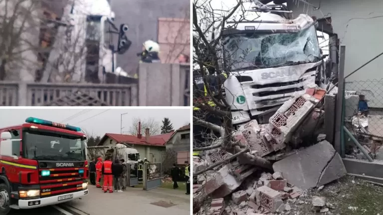 FOTO-VIDEO Zabio se kamionom u kuću, u teškoj nesreći poginuo vozač…