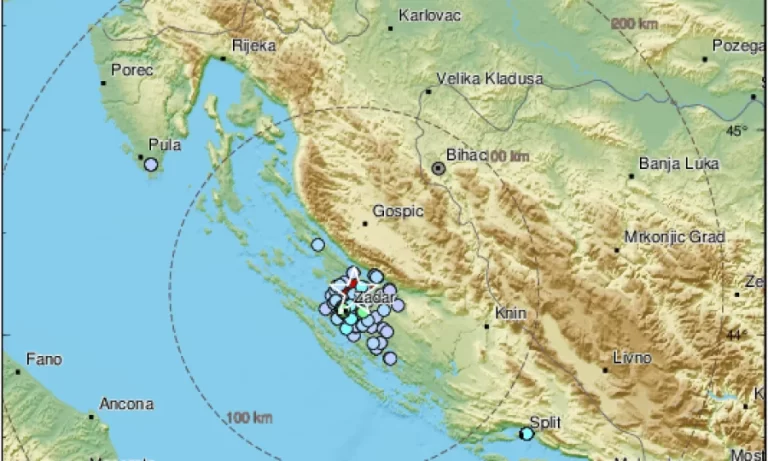 Šire zadarsko područje zatresao jak potres, zasad nema dojava o šteti. Osjetilo se podrhtavanje u mnogim drugim gradovima