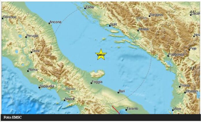 Snažan potres usred Jadranskog mora, osjetio se diljem Dalmacije: Ljuljalo je kao na brodu. Trese se i Sisak