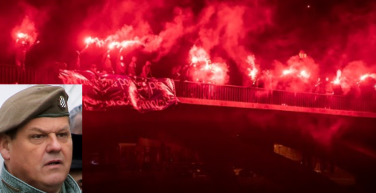 U znak potpore hrvatskom branitelju Miši Hrastovu na karlovačkom Koranskom mostu je održana bakljada. Uz Hrastova je cijela Hrvatska!