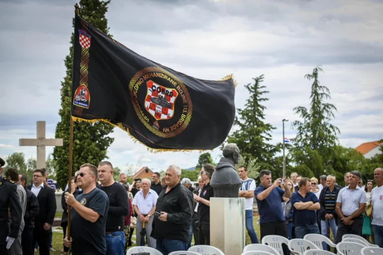 Fotografija sa obilježavanja 28. obljetnice akcije Miljevci 2020. godine