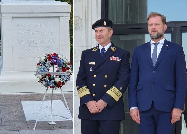 ( FOTO-VIDEO)Ministar Banožić i admiral Hranj na nacionalnom groblju Arlington! Jesu li Banožić i Hranj pozvali Amerikance na proslavu Dana pobjede, domovinske zahvalnosti i Dan hrvatskih branitelja u Knin 5.kolovoza