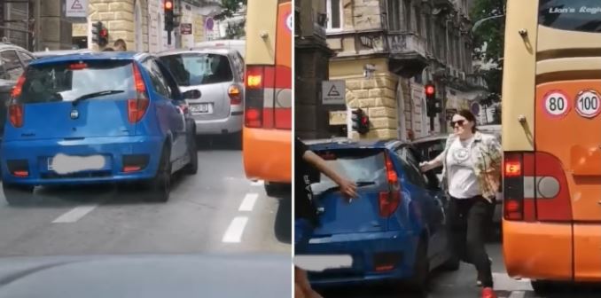 URNEBESAN VIDEO! Mladić u centru Rijeke na semaforu se okomio na vozačicu pa ubrzo požalio…