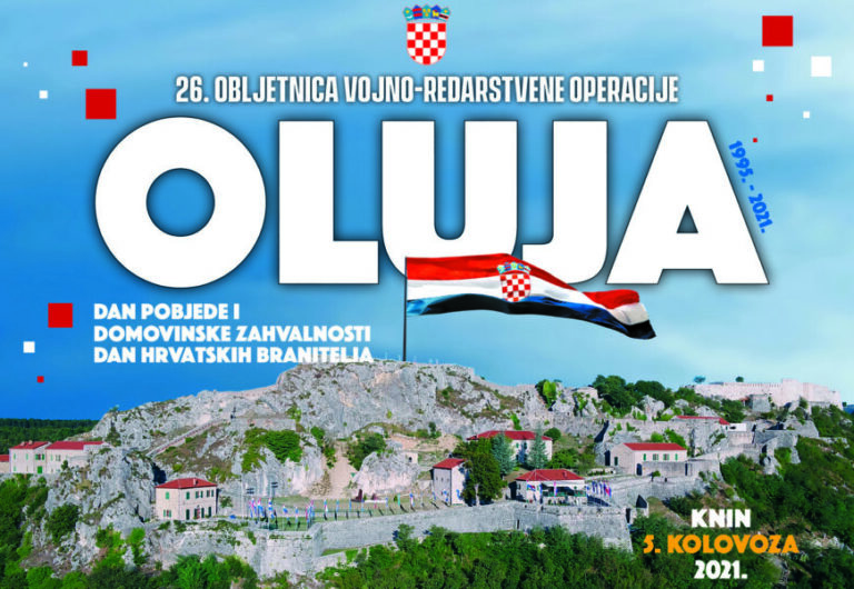 Preliminarni program: Svečano obilježavanje 26. obljetnice VRO Oluja u Kninu