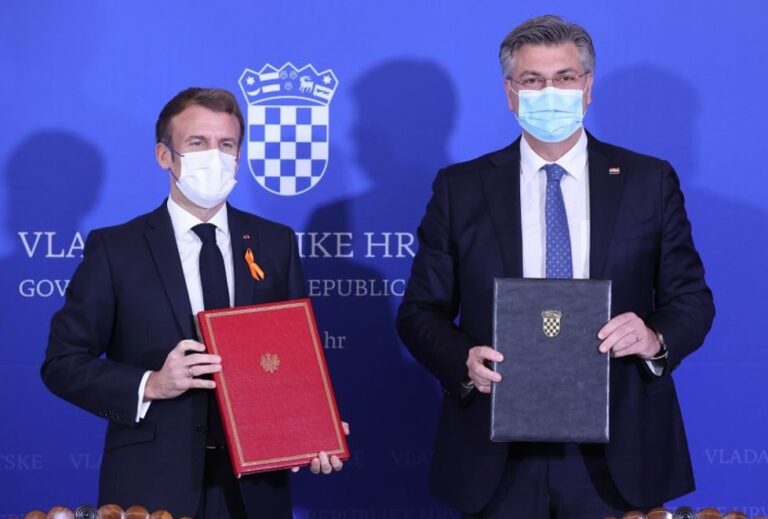 VIDEO Macron i Plenković nakon potpisivanja ugovora: ‘Kupovina Rafalea bit će cement strateške sinergije naših zemalja’