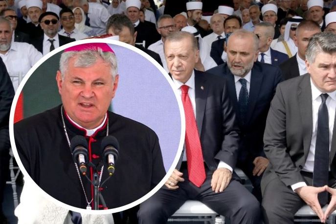 FOTO Mons. Vlado Košić, biskup sisački pred Erdoganom: ‘Kao što muslimani u RH imaju sva vjerska i nacionalna prava, tako želimo i da katolici imaju svoja u BiH’